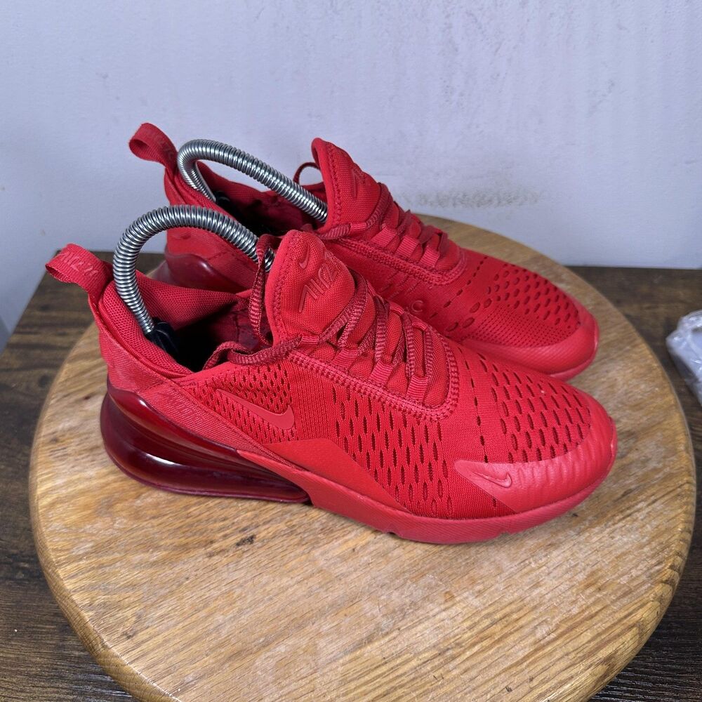 Nike Air Max 270 Shoes Womens Size 6.5 Red CW6987-600 Mesh Running Sneakers Kids